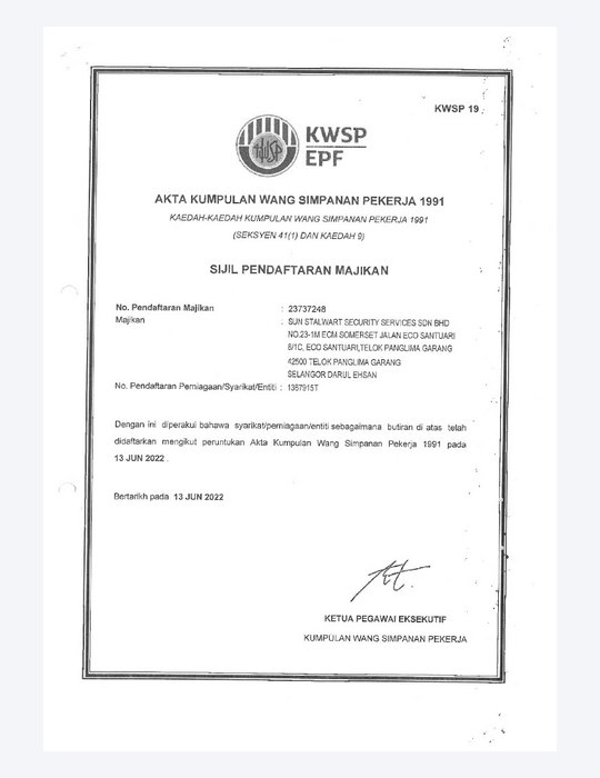 KWSP / EPF Registration