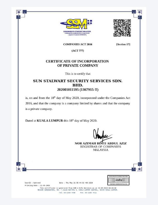 SSM Incorporation